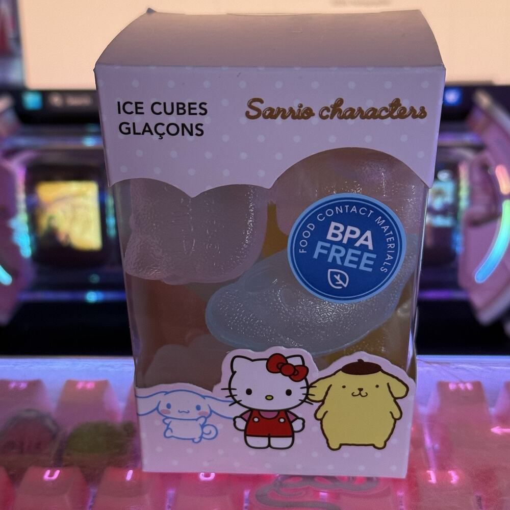 Hello Kitty Ice Cubes Reusable Plastic 2023 Sanrio Non Melting Cocktail Drink - Picture 16 of 16